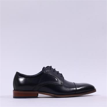 Tommy Bowe Witbank Toe Cap Derby Shoe - Dark Navy Leather